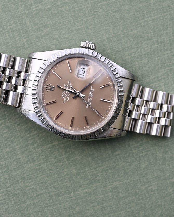 Rolex Datejust 16030 mit seltenem und wunderschönen Taupe Blatt – Bild 4