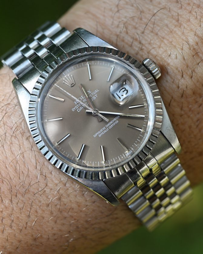 Rolex Datejust 16030 mit seltenem und wunderschönen Taupe Blatt