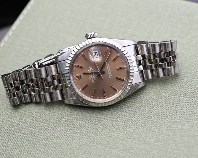 Rolex Datejust 16030 mit seltenem und wunderschönen Taupe Blatt – Bild 8