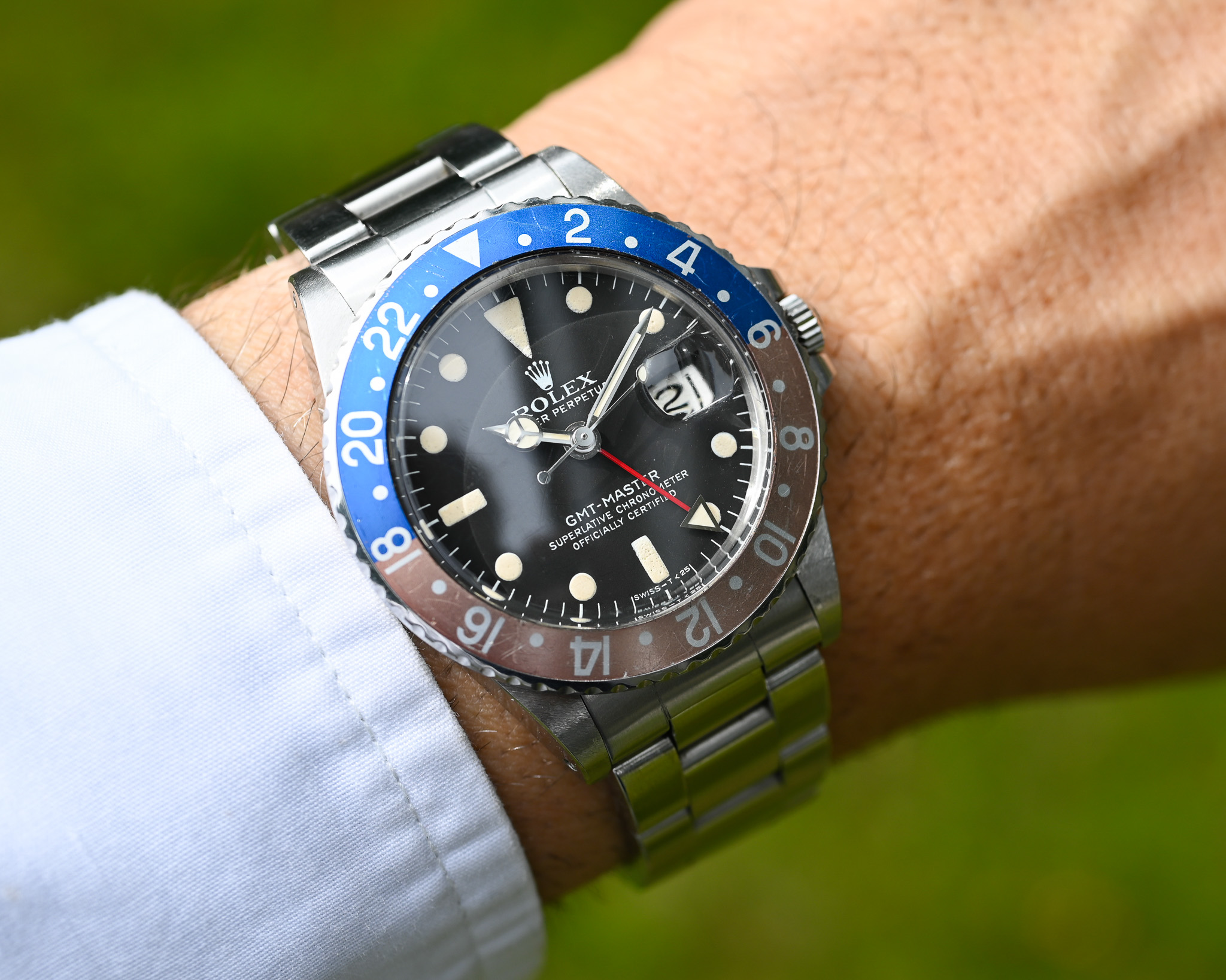 Rolex GMT Master 1675 Maxidial TOP Zustand mit toller Patina