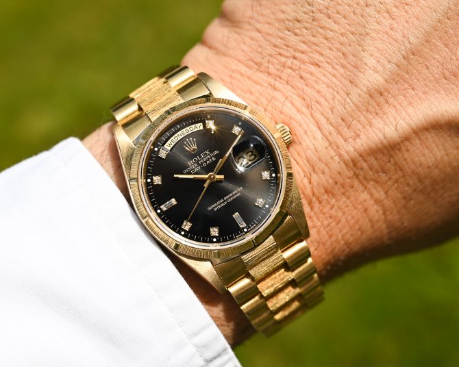 Rolex DayDate 18248 Borke im Fullset ! Neuwertig !