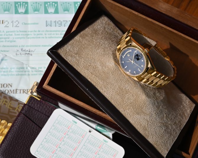 Rolex DayDate 18248 Borke im Fullset ! Neuwertig ! – Bild 3
