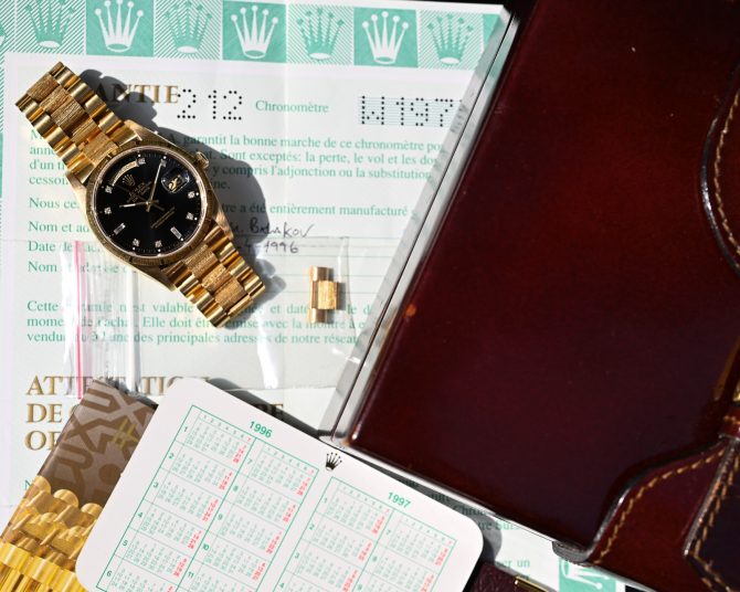 Rolex DayDate 18248 Borke im Fullset ! Neuwertig ! – Bild 4