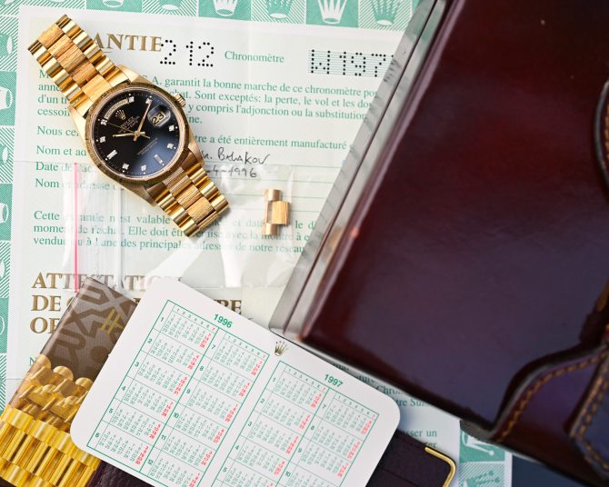 Rolex DayDate 18248 Borke im Fullset ! Neuwertig ! – Bild 5
