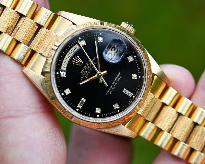 Rolex DayDate 18248 Borke im Fullset ! Neuwertig ! – Bild 7