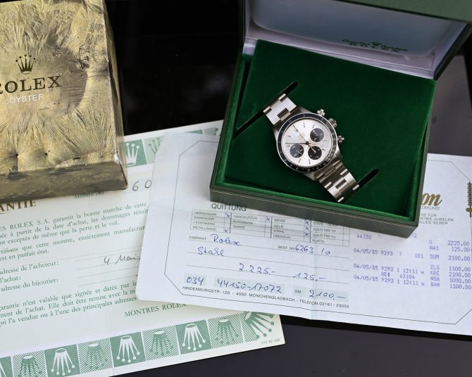 Rolex Daytona 6263 Floating Dial mit Box, Papieren und Erstkäuferrechnung – Bild 2
