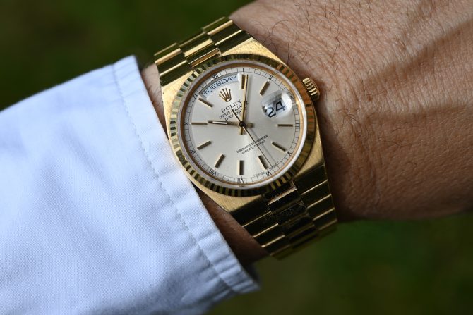 Rolex „Kult Day-Date“ Oysterquarz 19018 im wahren Fullset !