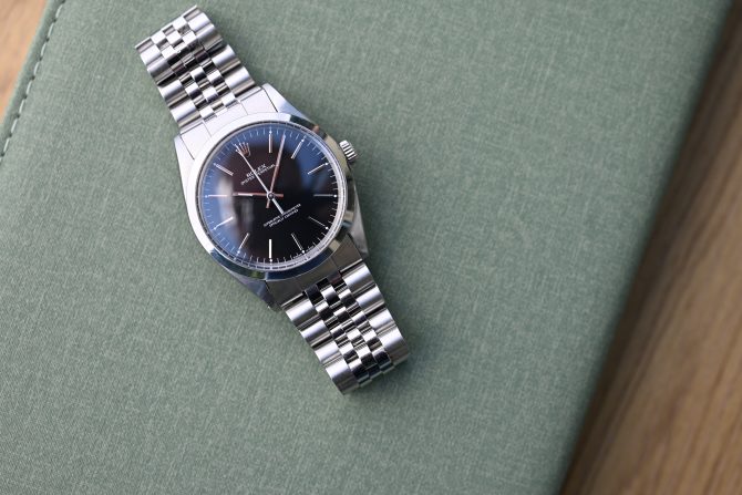 Rolex Vintage Oyster Perpetual 1018 mit schwarzem Blatt – Bild 2
