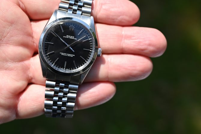 Rolex Vintage Oyster Perpetual 1018 mit schwarzem Blatt – Bild 5