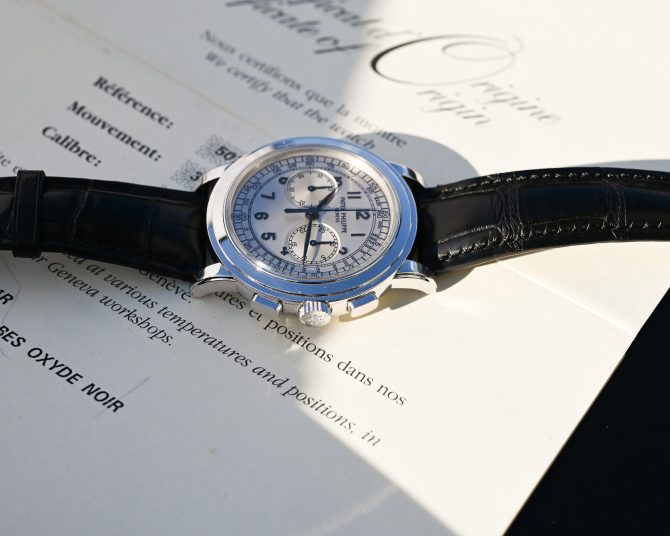 Patek Philippe Chronograph 5070G-001 der Klassiker unter den Chronos, Fullset, perfekt und unpoliert ! – Bild 19