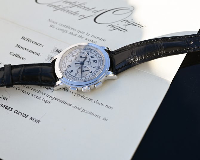 Patek Philippe Chronograph 5070G-001 der Klassiker unter den Chronos, Fullset, perfekt und unpoliert ! – Bild 20