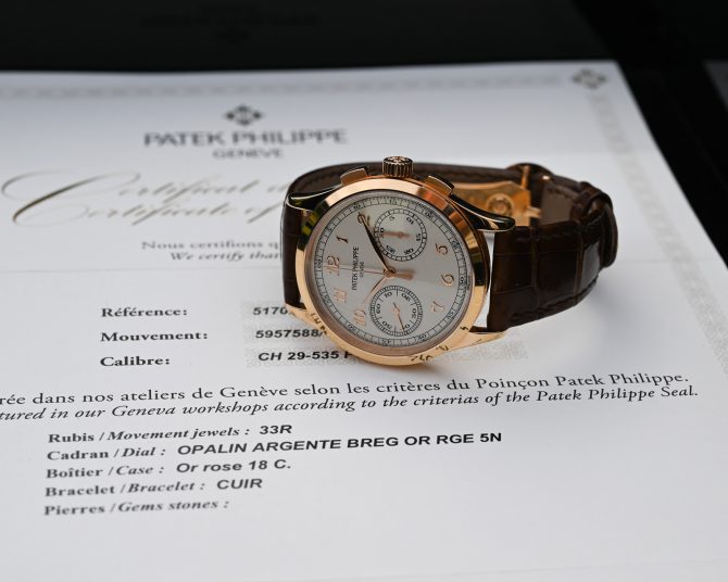 Patek Philippe Chronograph 5170R-001 Meisterwerk klassischer Uhrmacherkunst – Bild 9