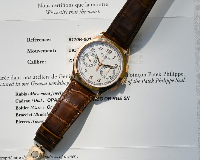 Patek Philippe Chronograph 5170R-001 Meisterwerk klassischer Uhrmacherkunst – Bild 12