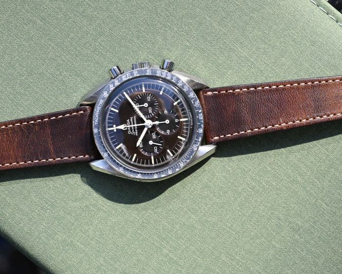 Omega Speedmaster Schokobraun - Premoon - Tropical ST 145.022-69 – Bild 11