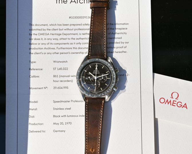 Omega Speedmaster Schokobraun - Premoon - Tropical ST 145.022-69 – Bild 14