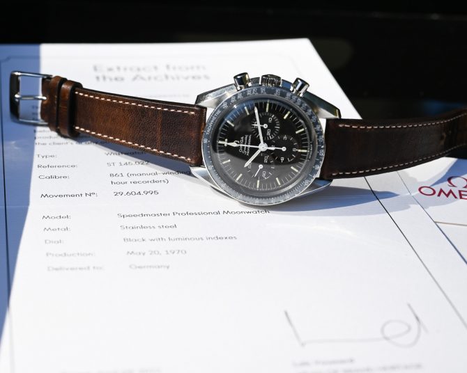 Omega Speedmaster Schokobraun - Premoon - Tropical ST 145.022-69 – Bild 15