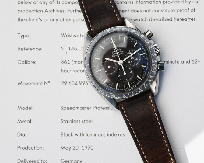 Omega Speedmaster Schokobraun - Premoon - Tropical ST 145.022-69 – Bild 16