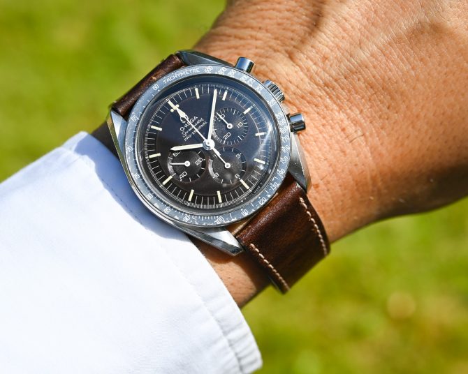 Omega Speedmaster Schokobraun - Premoon - Tropical ST 145.022-69 – Bild 2