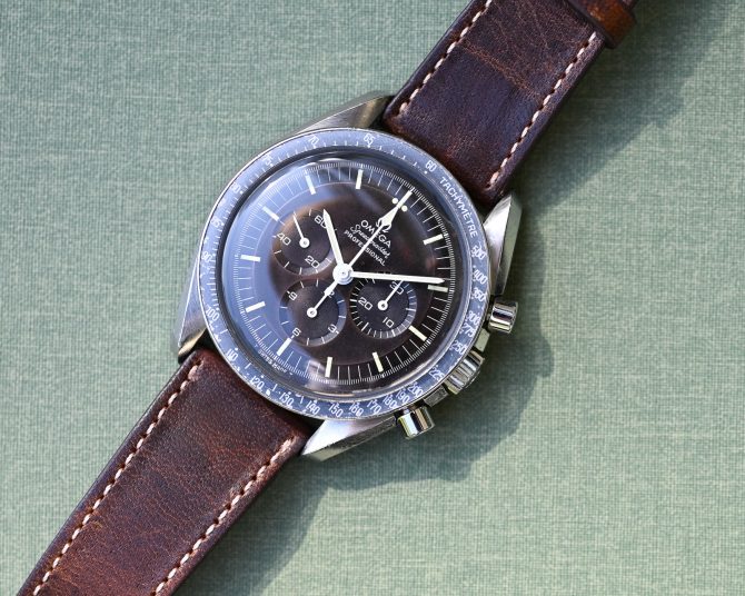Omega Speedmaster Schokobraun - Premoon - Tropical ST 145.022-69 – Bild 6