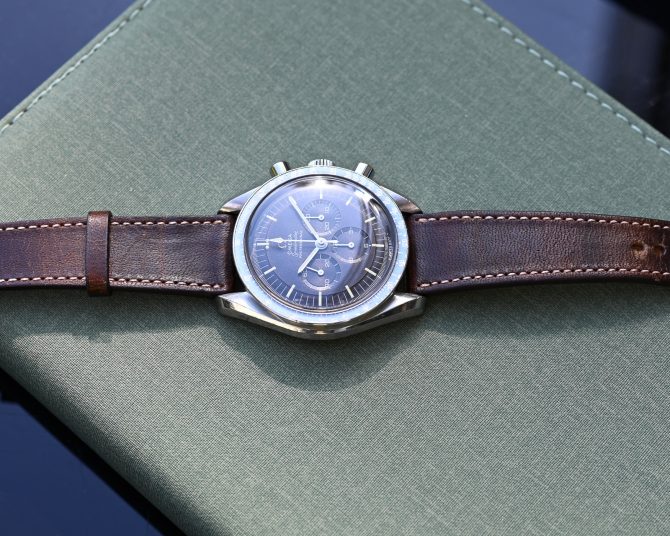 Omega Speedmaster Schokobraun - Premoon - Tropical ST 145.022-69 – Bild 8