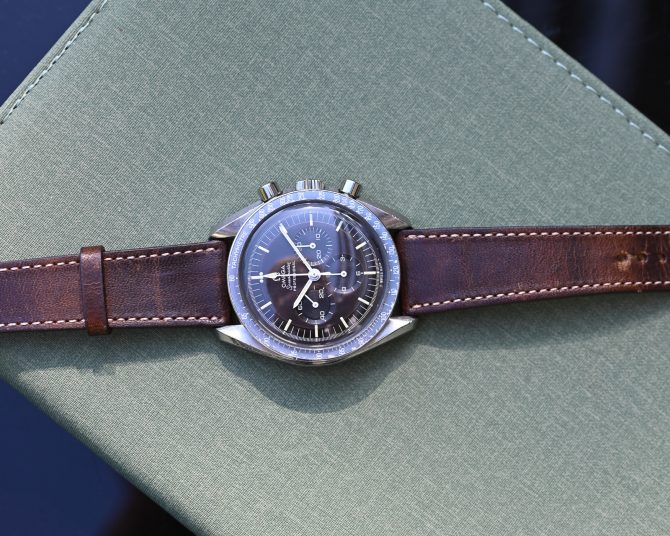 Omega Speedmaster Schokobraun - Premoon - Tropical ST 145.022-69 – Bild 9