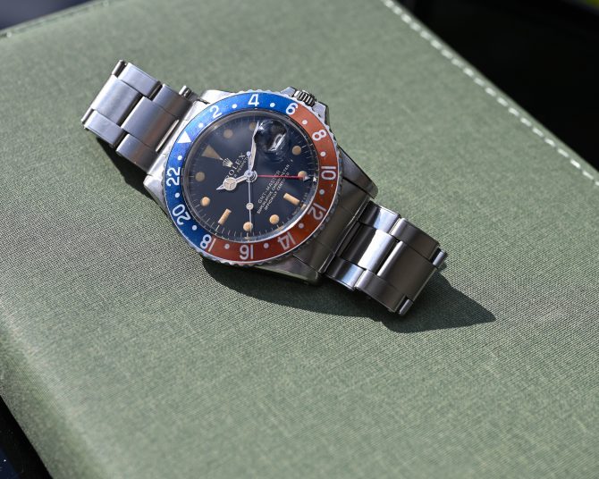 Rolex GMT 1675 Gilt mit Fullgloss Zifferblatt und Traumpatina – Bild 14