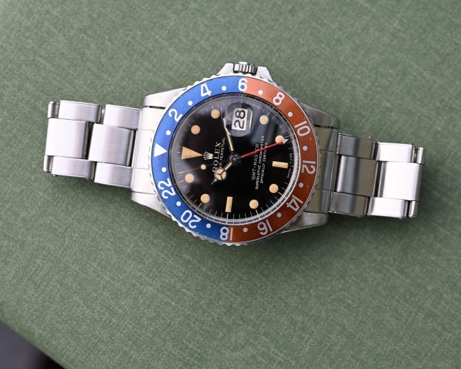 Rolex GMT 1675 Gilt mit Fullgloss Zifferblatt und Traumpatina – Bild 16