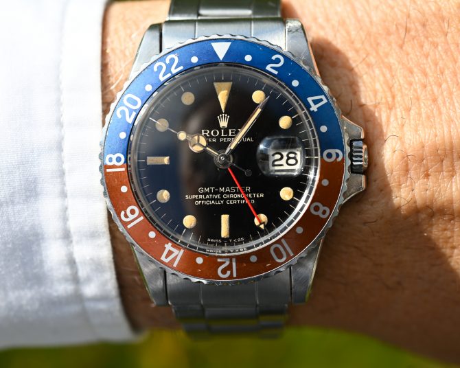 Rolex GMT 1675 Gilt mit Fullgloss Zifferblatt und Traumpatina – Bild 2
