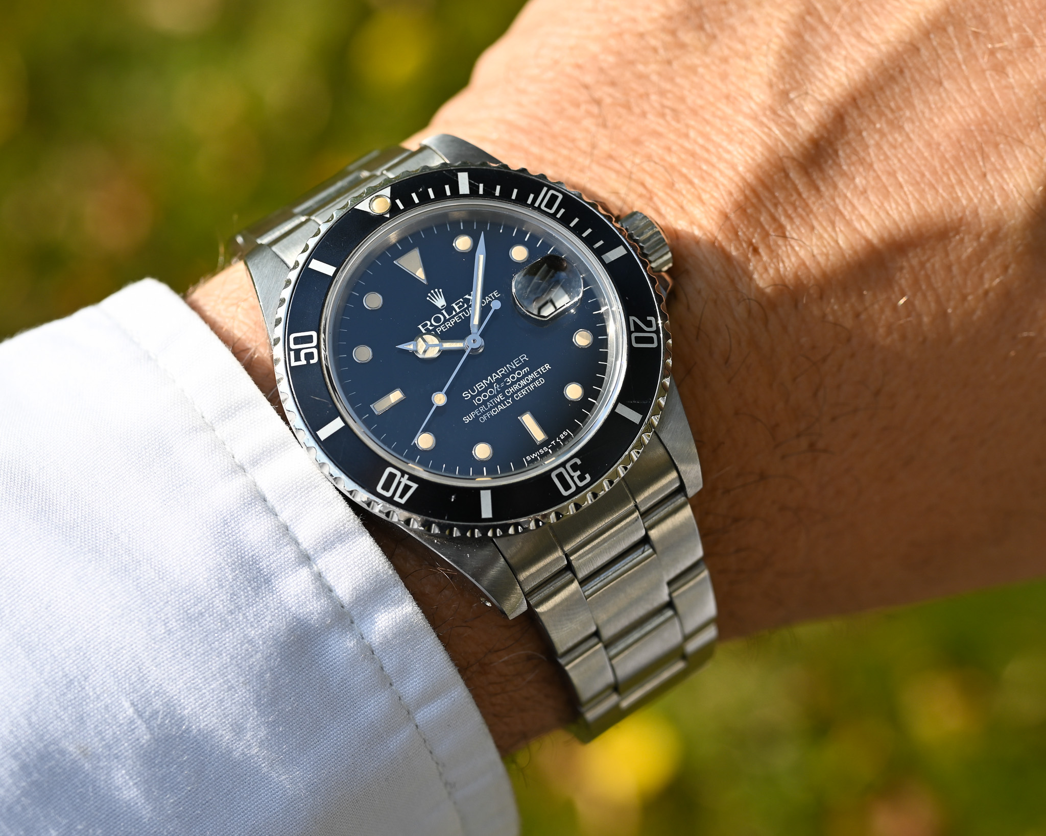 Rolex Submariner 16800 aus 1985 mit Papieren - Traum Patina !