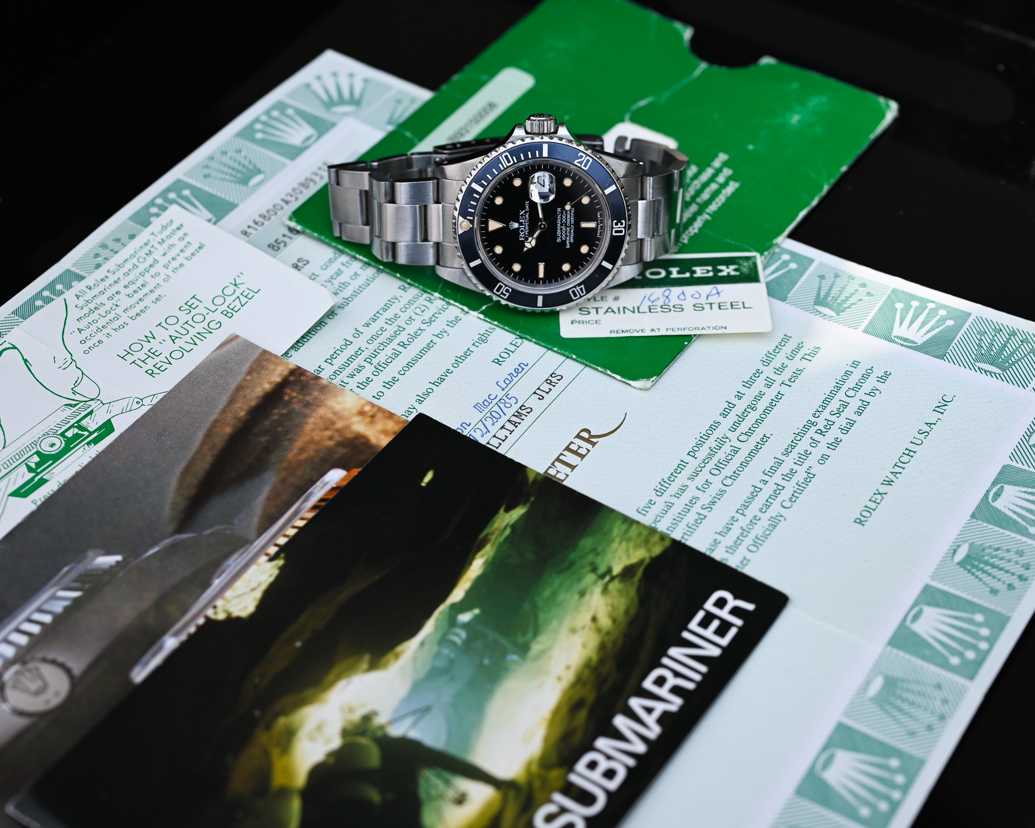 Rolex Submariner 16800 aus 1985 mit Papieren - Traum Patina ! – Bild 5