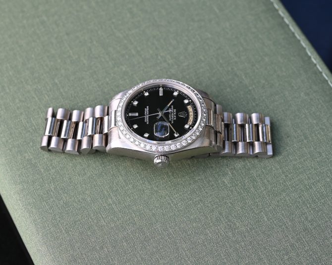 Rolex Day-Date 18049 in Weißgold – Nahezu perfekter Originalzustand – Bild 10