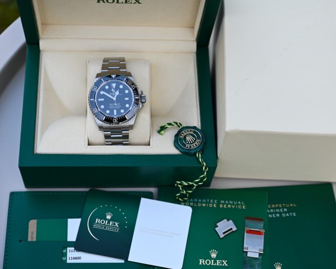 Rolex Sea-Dweller 116600 Fullet mit frischer Rolex Servicekarte – Bild 3