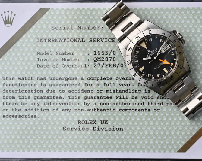 Rolex Explorer II aka Orange Hand 1655 MK 4 – Bild 2