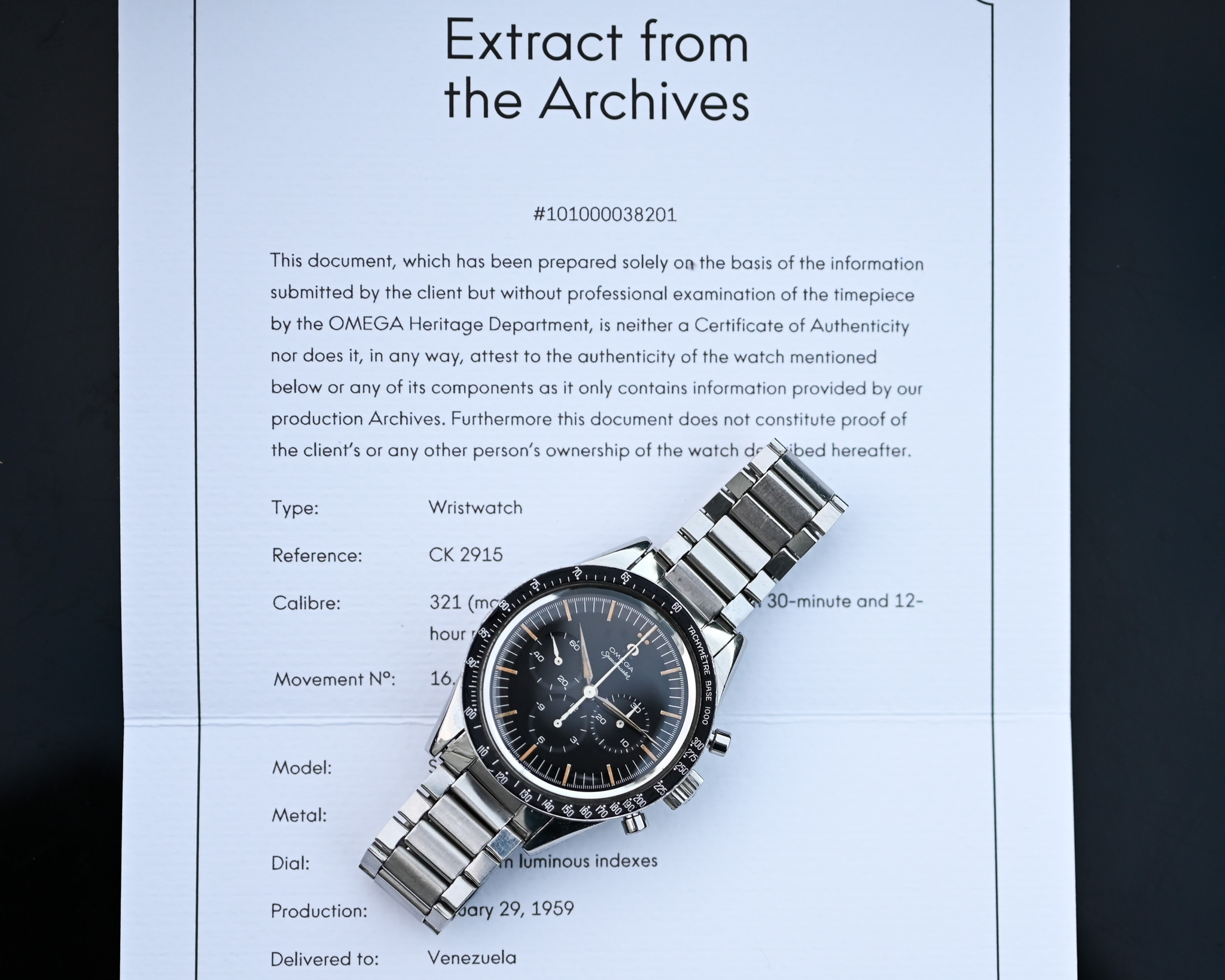 OMEGA Speedmaster CK 2915-3 – Der Ursprung einer Legende - im TOP Zustand - – Bild 2