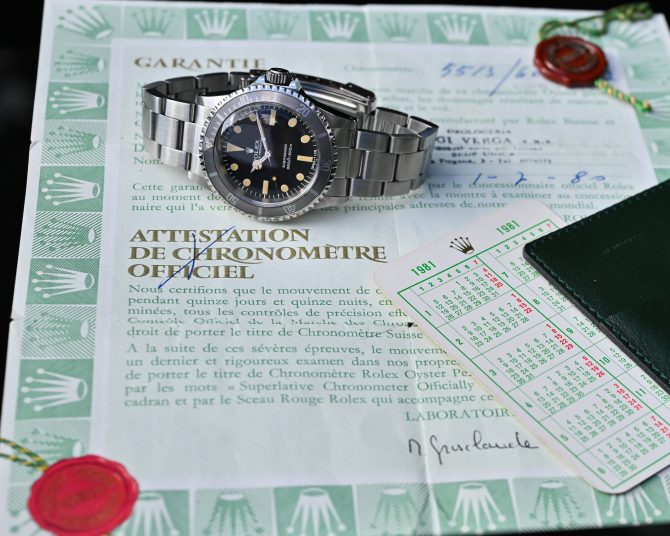 Rolex Submariner 5513 Maxidial MK II - mit Papieren - Traumpatina ! – Bild 4