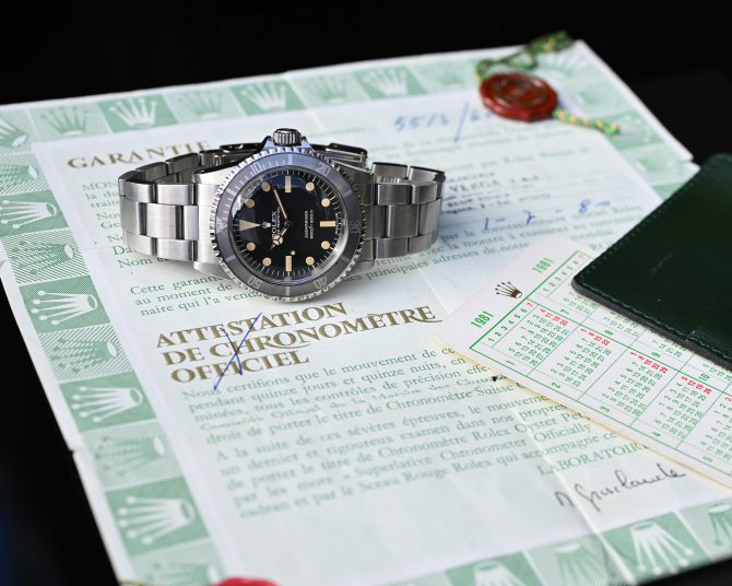 Rolex Submariner 5513 Maxidial MK II - mit Papieren - Traumpatina ! – Bild 5