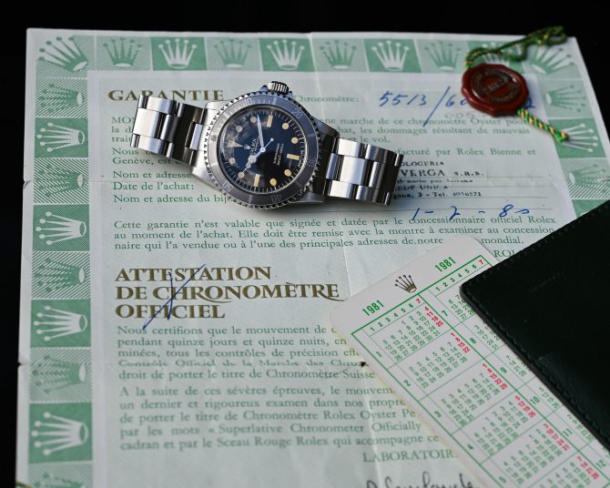 Rolex Submariner 5513 Maxidial MK II - mit Papieren - Traumpatina ! – Bild 6