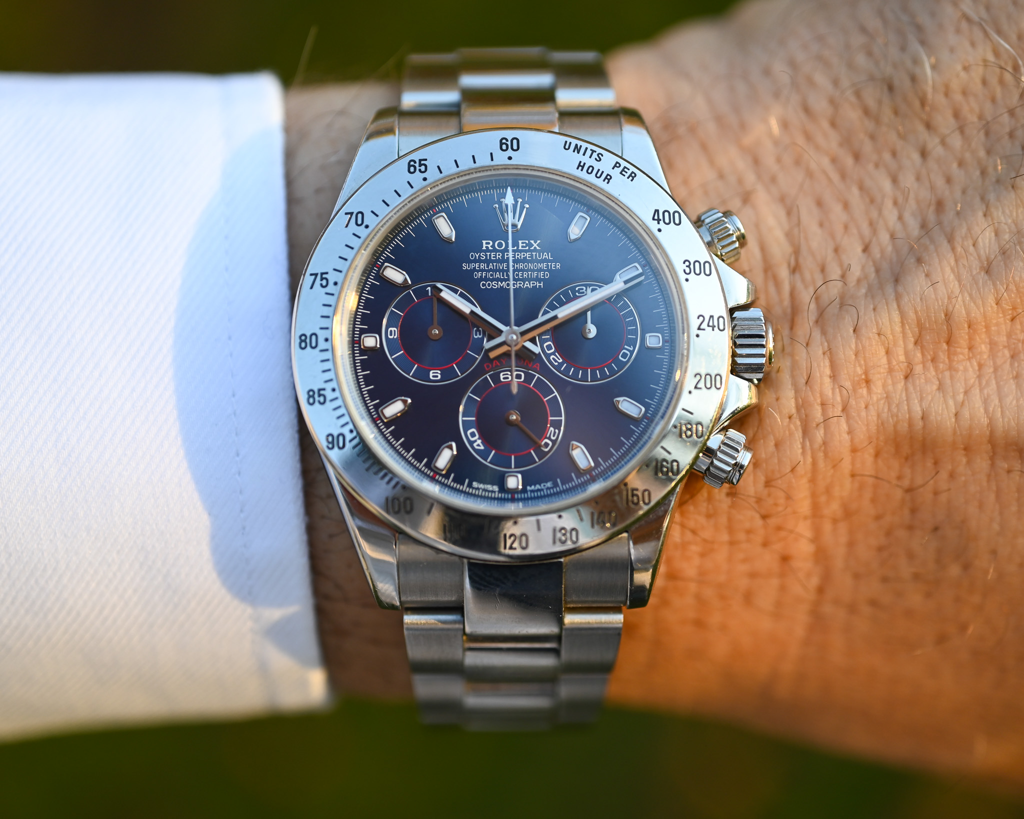 Rolex Daytona 116520 mit blauem Blatt inkl. Box und Papiere – Bild 10