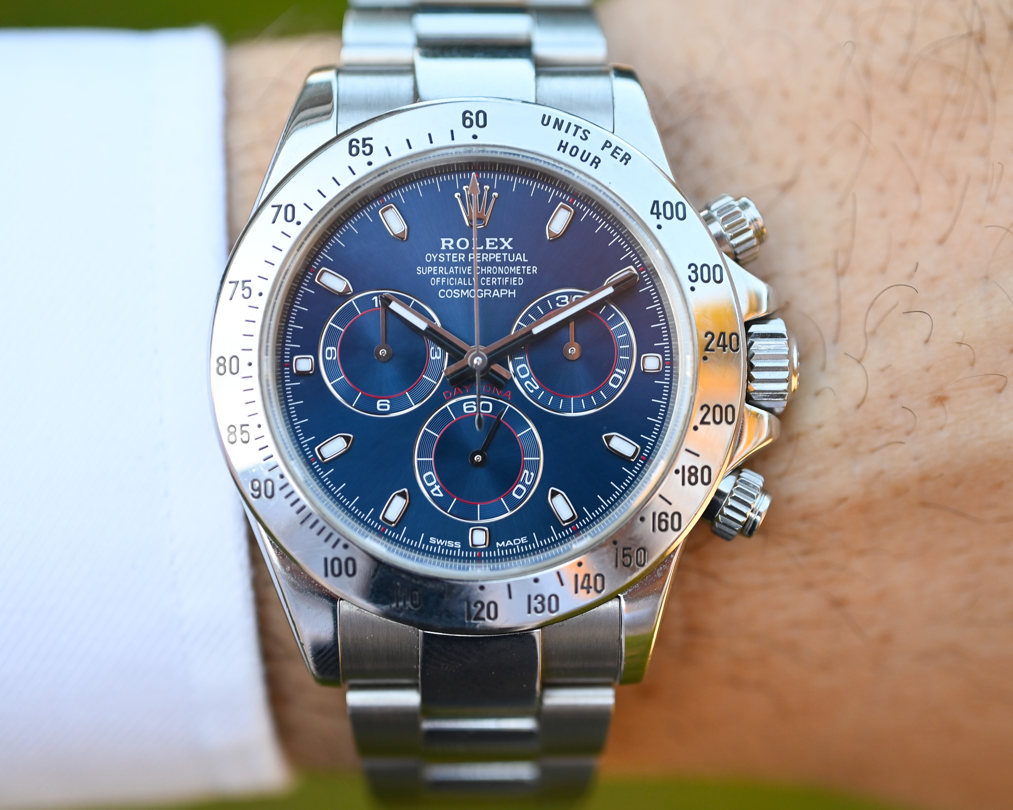 Rolex Daytona 116520 mit blauem Blatt inkl. Box und Papiere – Bild 11