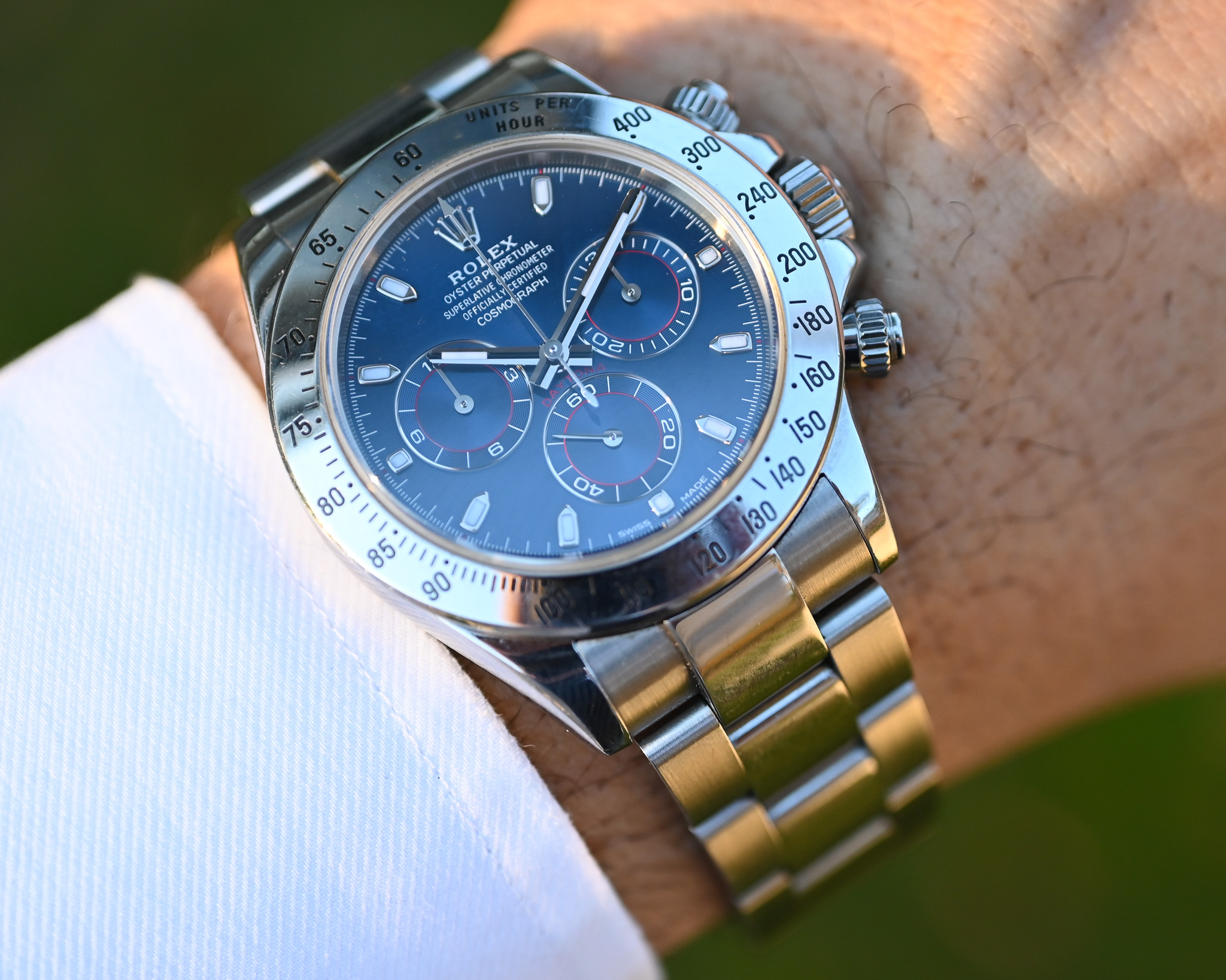 Rolex Daytona 116520 mit blauem Blatt inkl. Box und Papiere – Bild 3