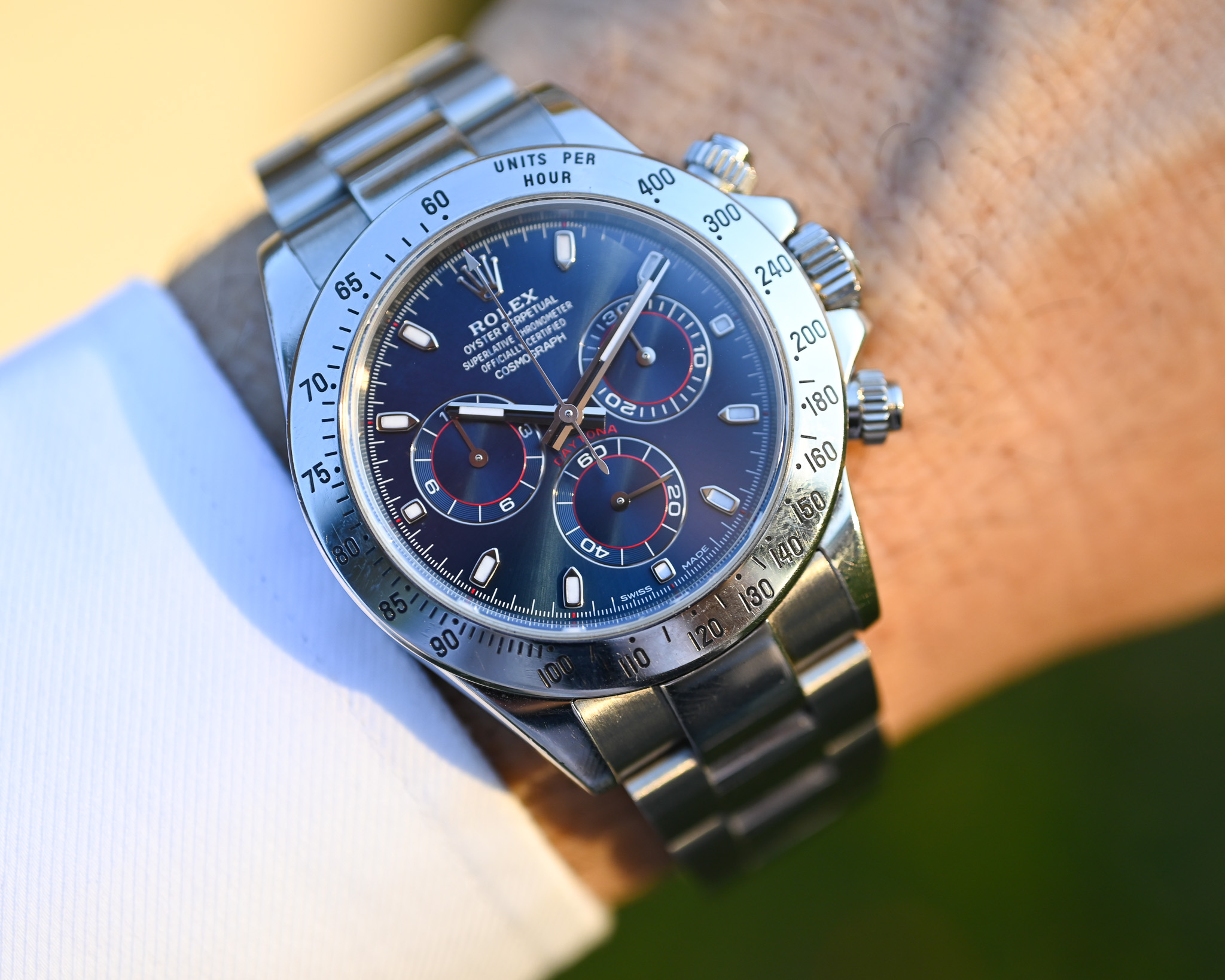 Rolex Daytona 116520 mit blauem Blatt inkl. Box und Papiere – Bild 4