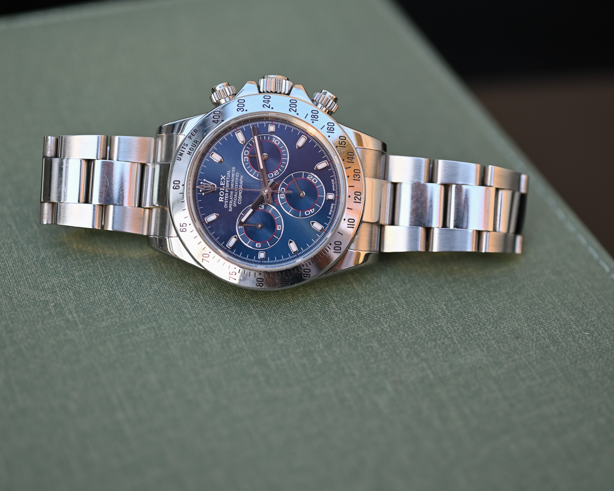 Rolex Daytona 116520 mit blauem Blatt inkl. Box und Papiere – Bild 6