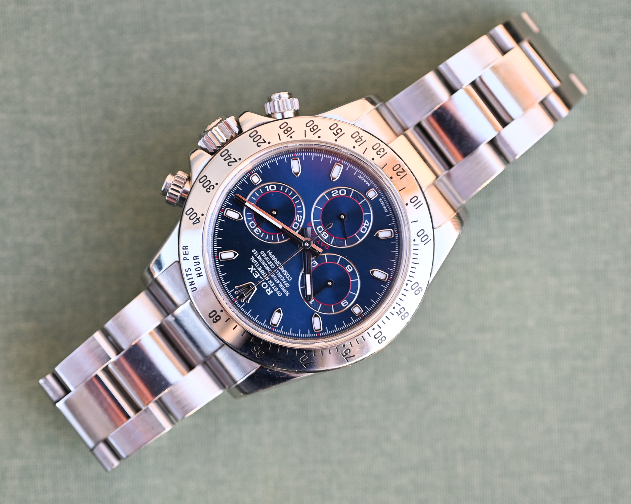 Rolex Daytona 116520 mit blauem Blatt inkl. Box und Papiere – Bild 7