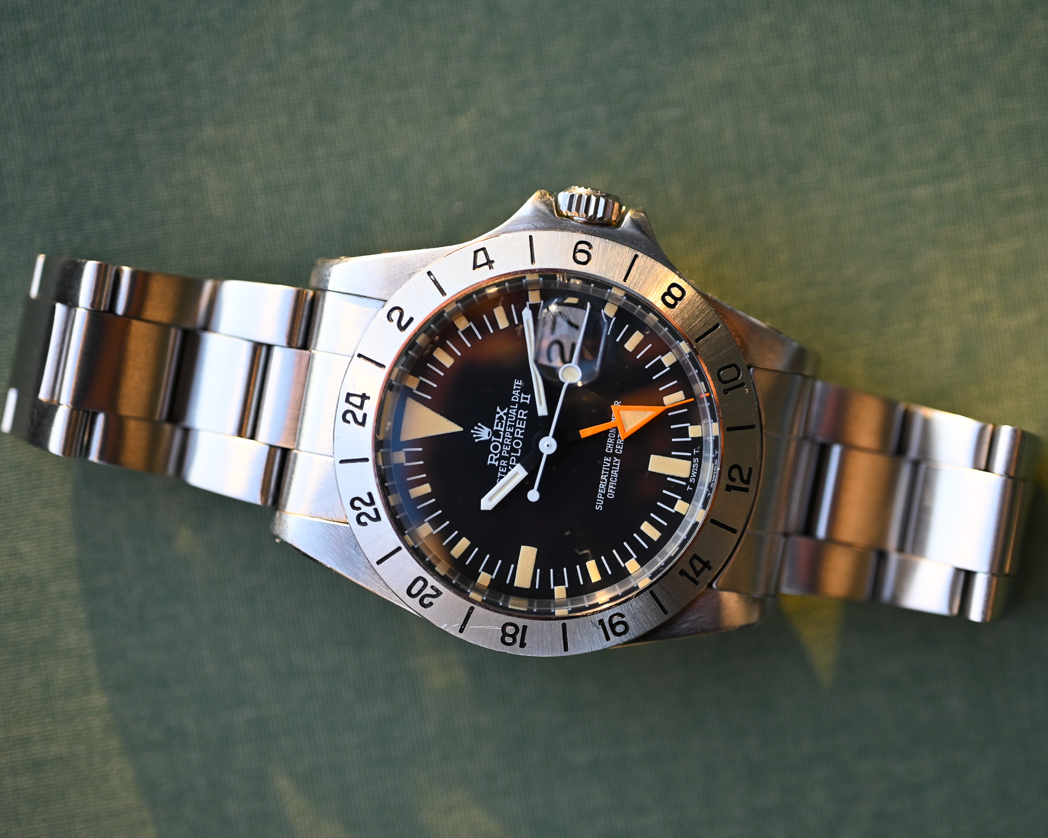 Rolex Explorer II 1655 „Orange Hand“ – MK3 Rail Dial | Jahr 1977 | Unpoliert | Wunderschöne und perfekte Uhr – Bild 10