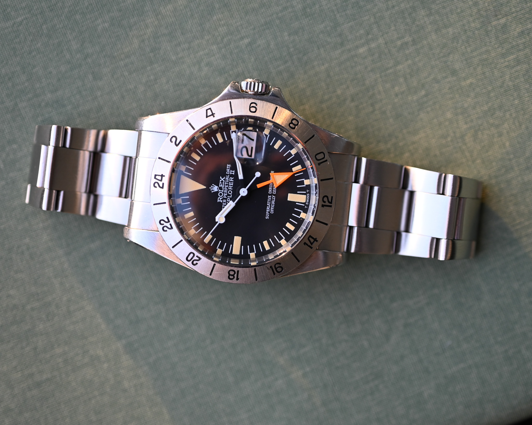 Rolex Explorer II 1655 „Orange Hand“ – MK3 Rail Dial | Jahr 1977 | Unpoliert | Wunderschöne und perfekte Uhr – Bild 14