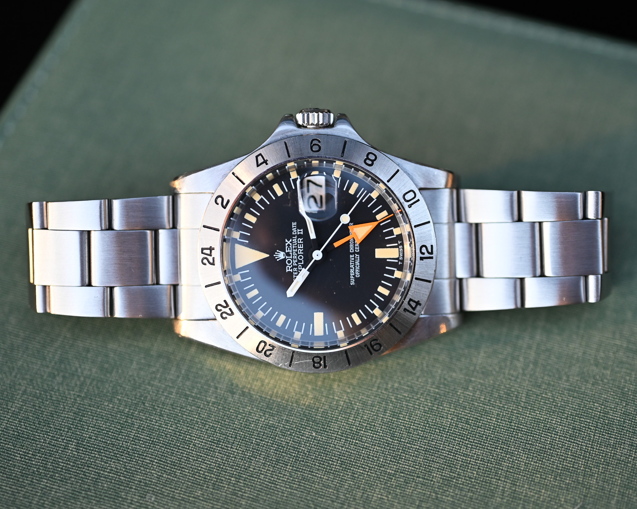 Rolex Explorer II 1655 „Orange Hand“ – MK3 Rail Dial | Jahr 1977 | Unpoliert | Wunderschöne und perfekte Uhr – Bild 16