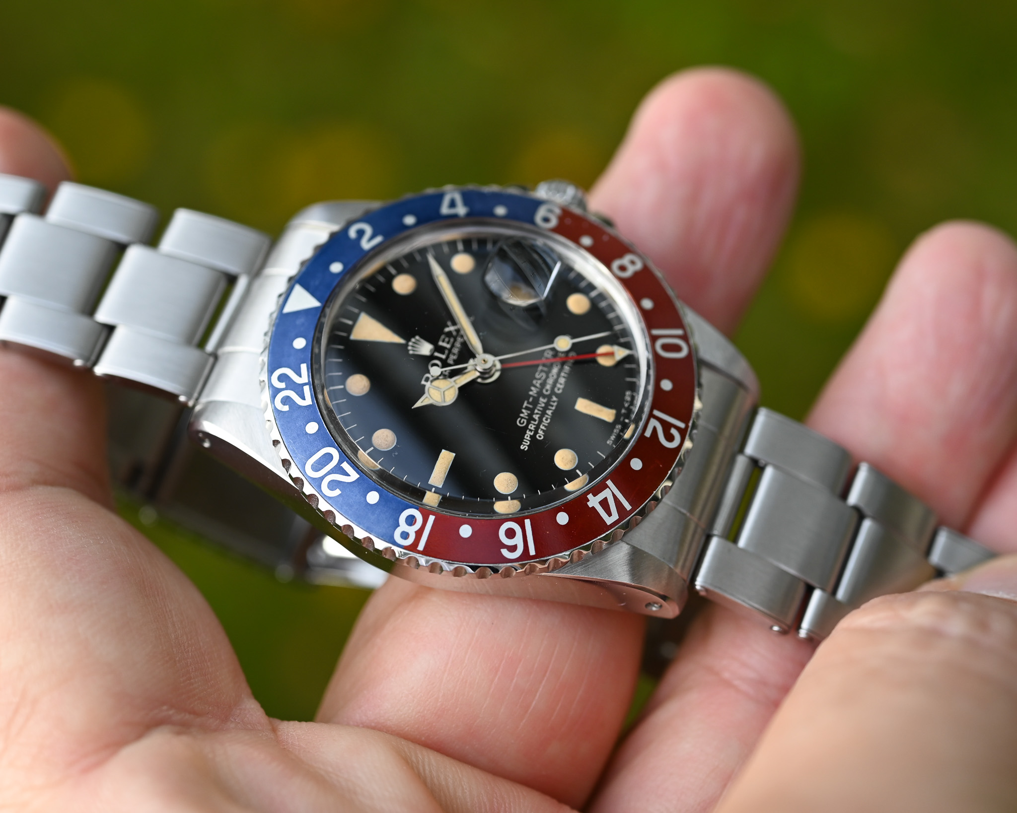 Rolex GMT 1675 Broad PCG - Gilt mit Fullgloss Zifferblatt und Traumpatina – Bild 18