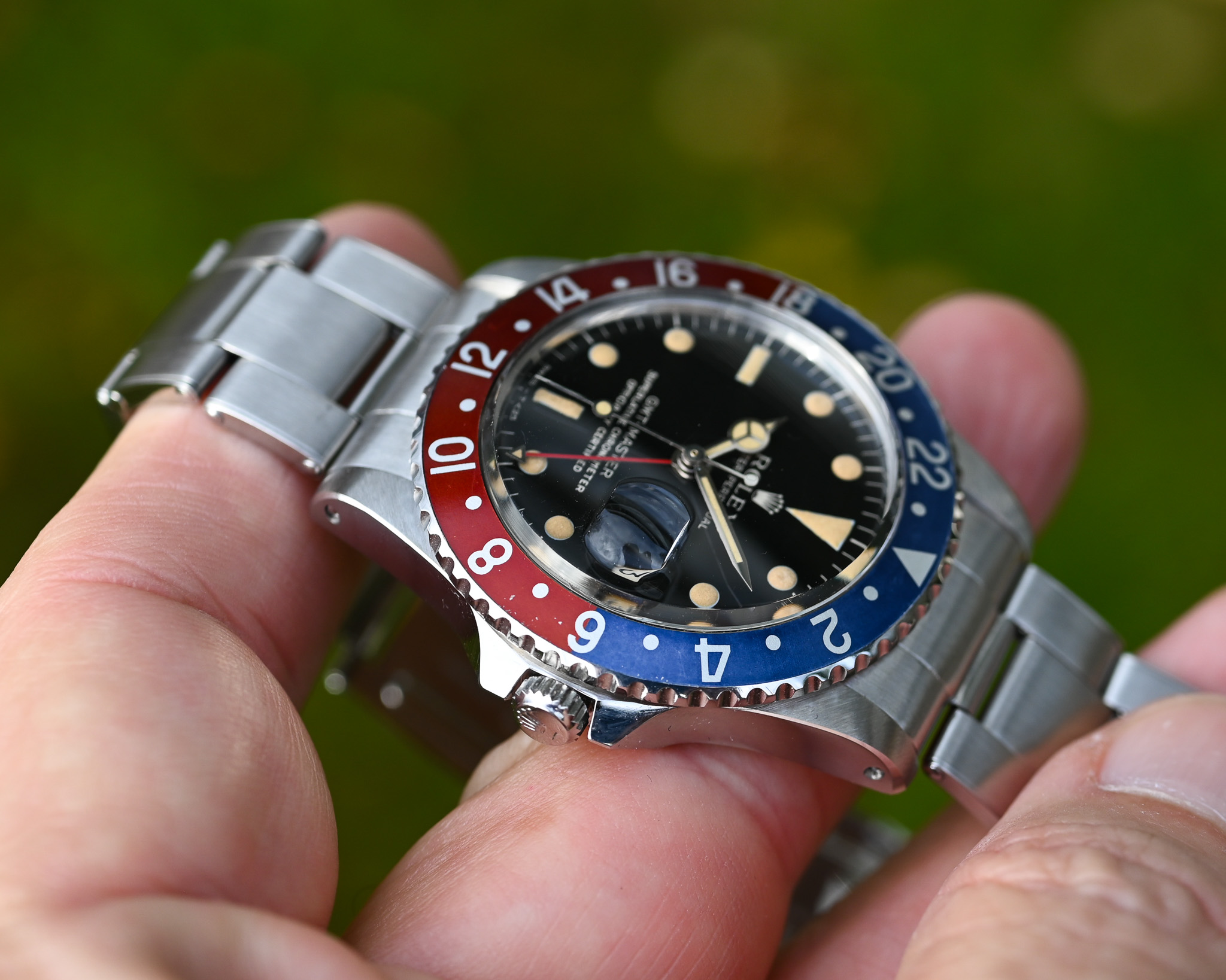 Rolex GMT 1675 Broad PCG - Gilt mit Fullgloss Zifferblatt und Traumpatina – Bild 19