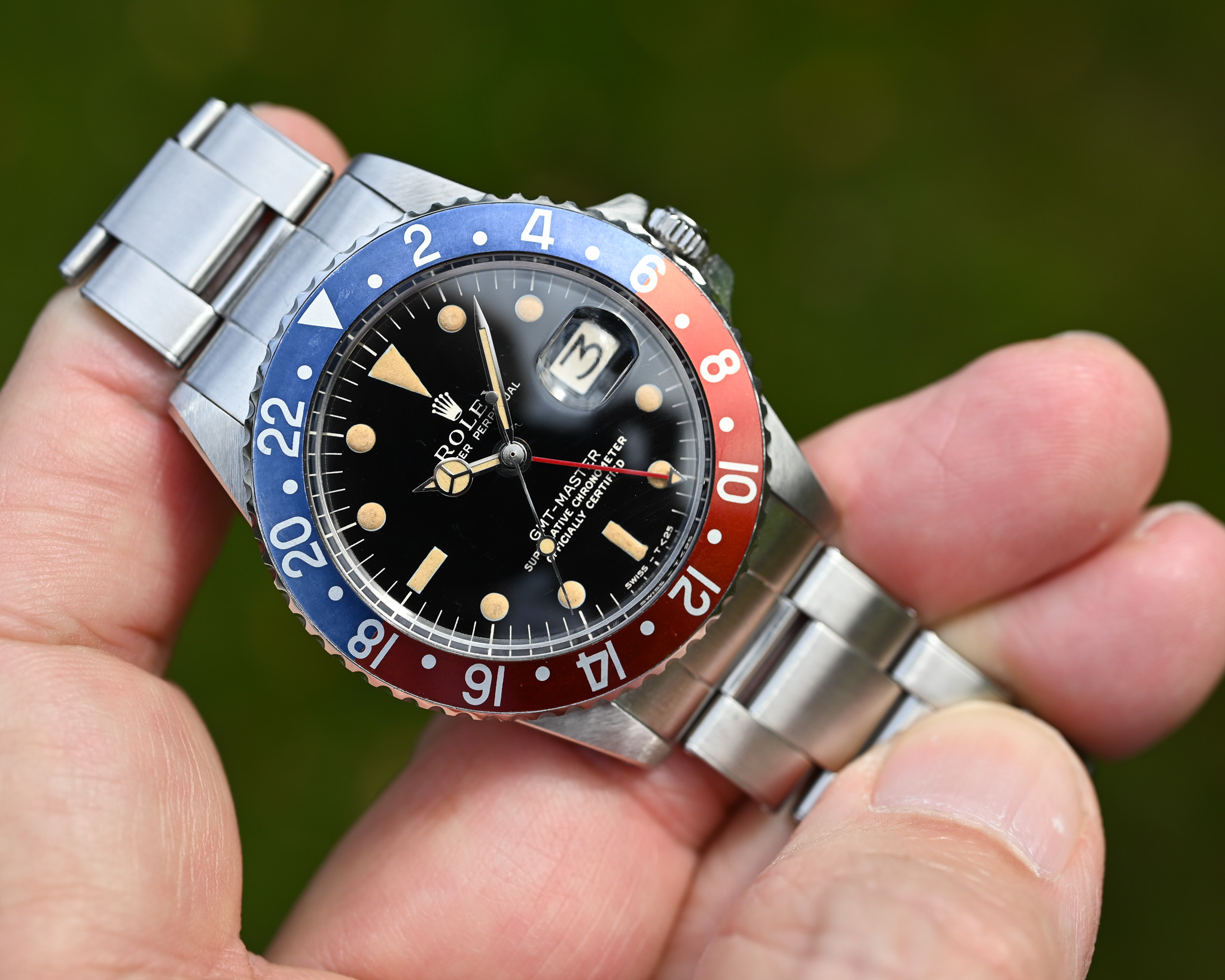 Rolex GMT 1675 Broad PCG - Gilt mit Fullgloss Zifferblatt und Traumpatina – Bild 20