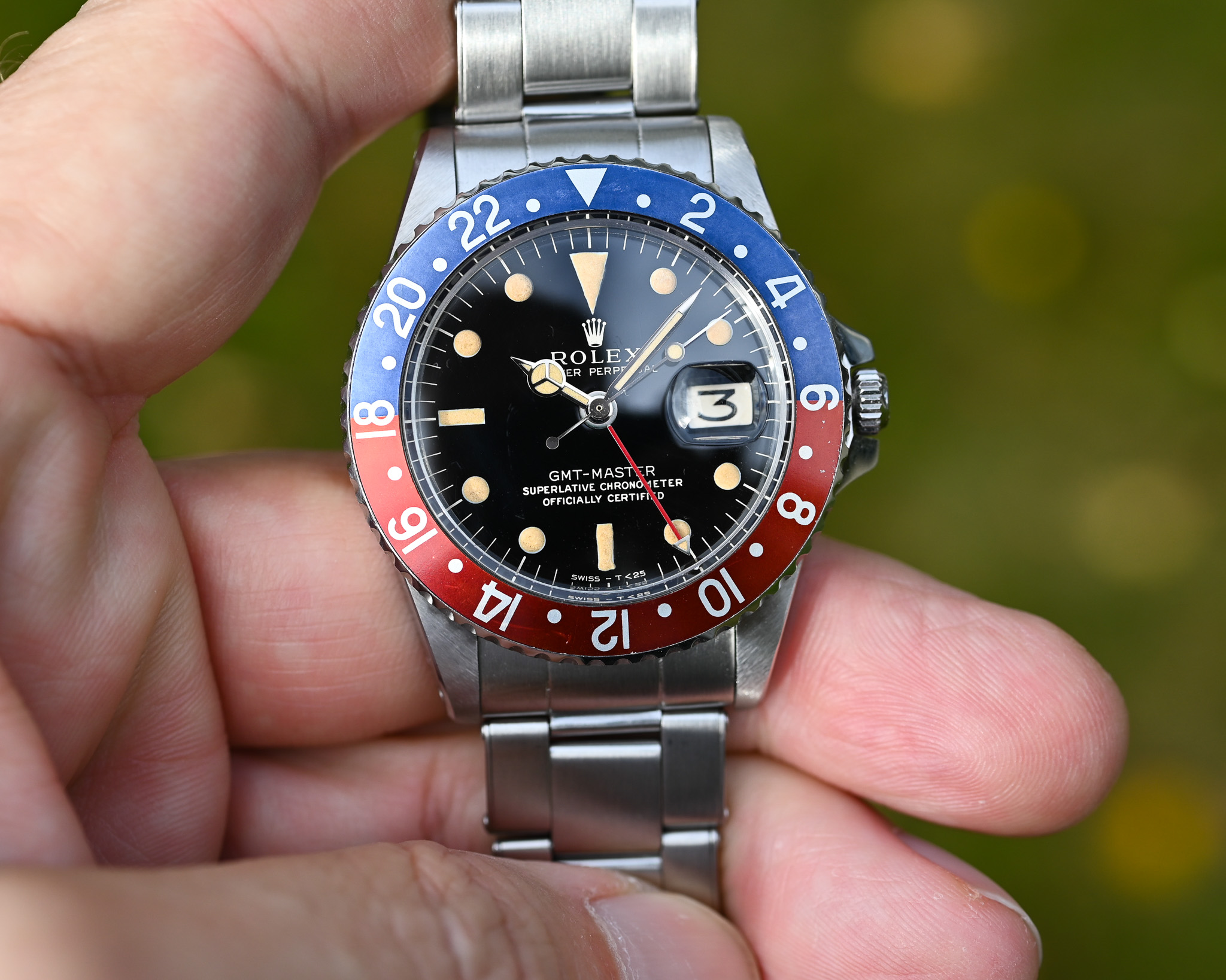 Rolex GMT 1675 Broad PCG - Gilt mit Fullgloss Zifferblatt und Traumpatina – Bild 21